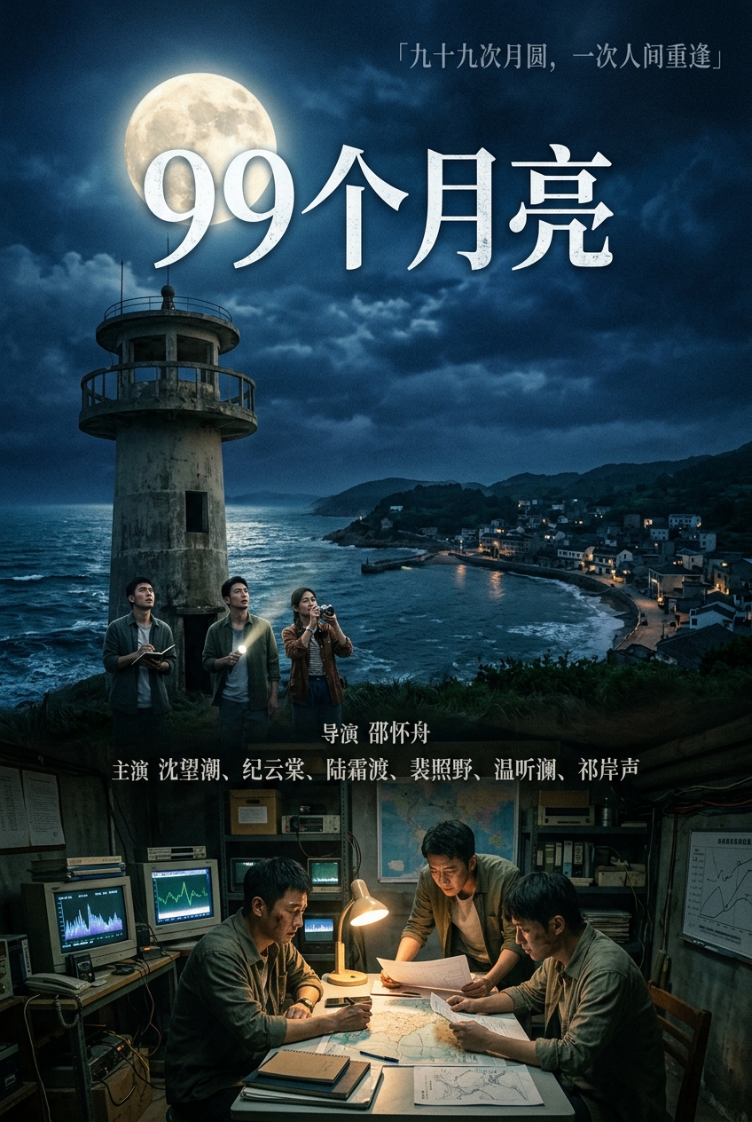 《99个月亮》海报