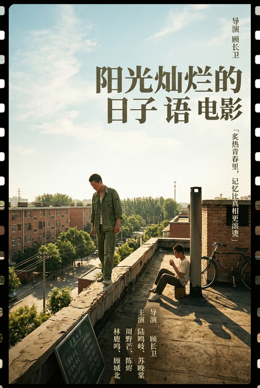 《阳光灿烂的日子电影》海报