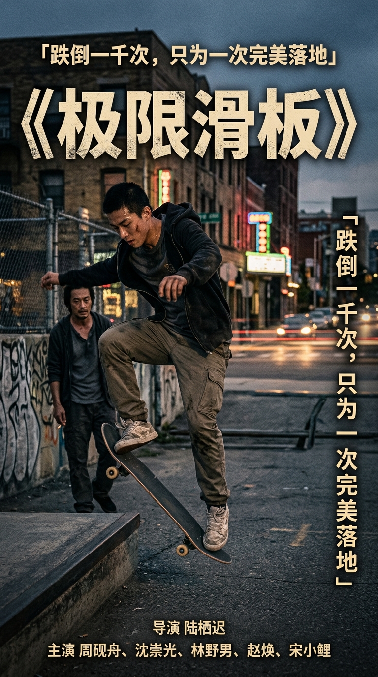 《极限滑板》首屏剪影：周野起跳瞬间