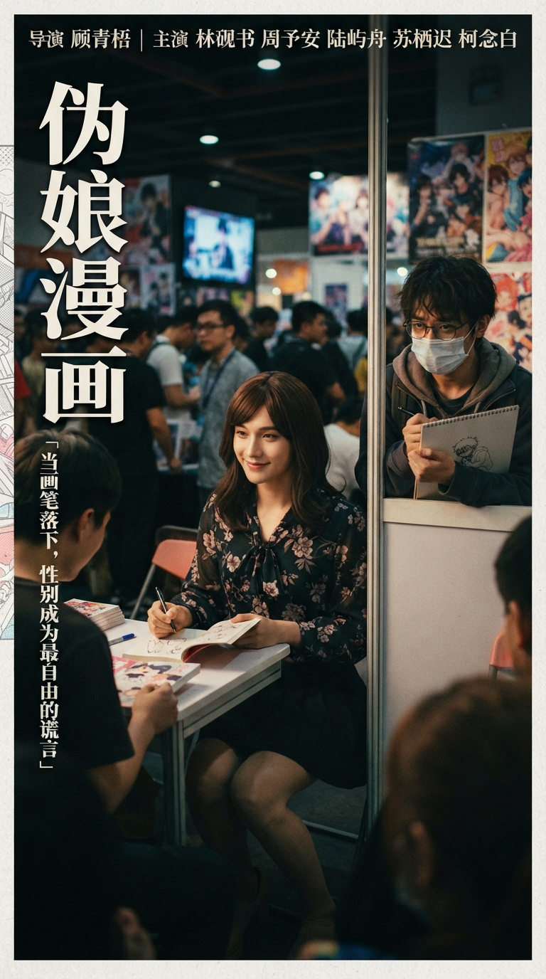 《伪娘漫画》主视觉海报