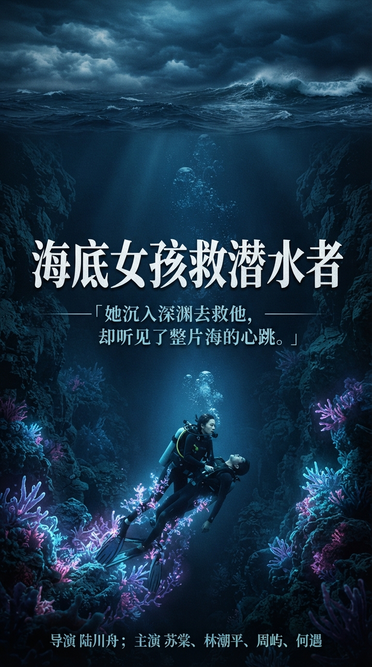 《海底女孩救潜水者》海报